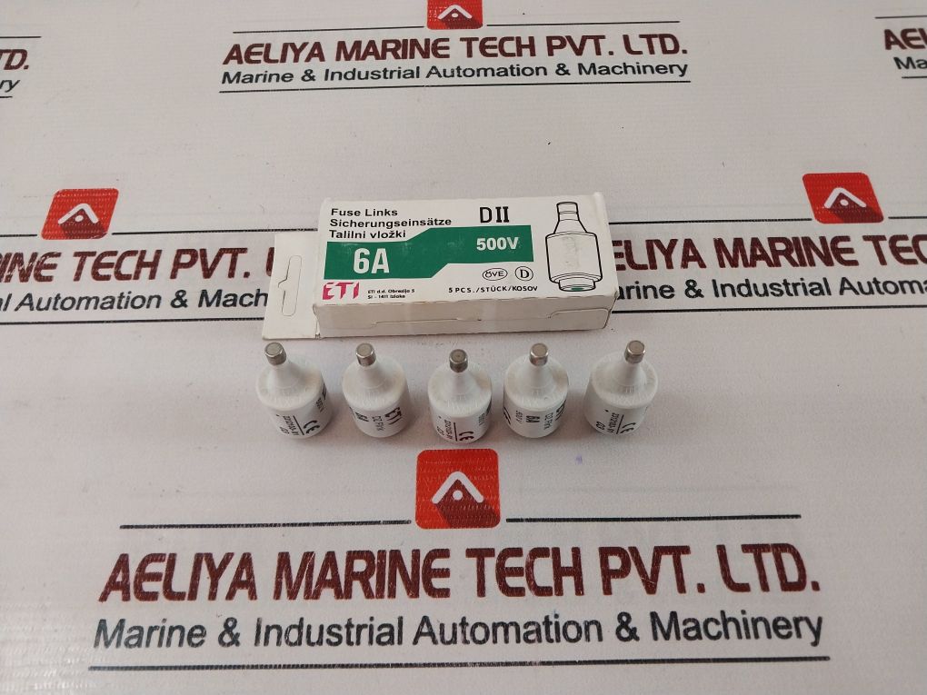 Lot Of 10X Eti Dz Flink Fuse Links Dii 6A 500V