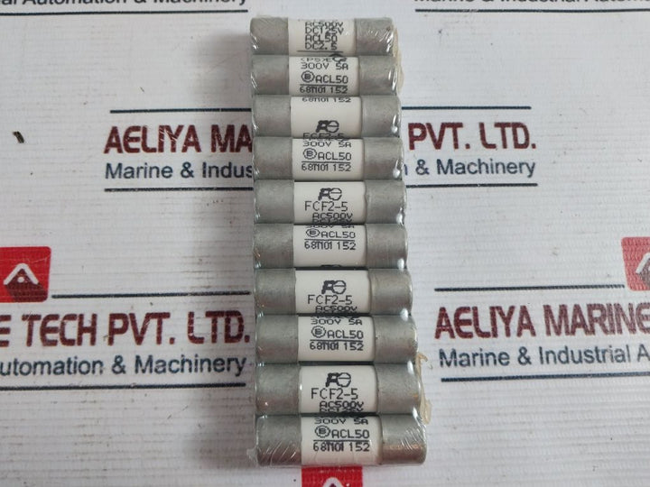 Lot Of 10X Fuji Electric Fcf2-5 Cartridge Fuse Link 300V 5A