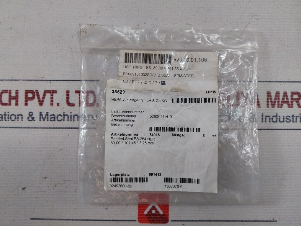 Lot Of 10X Hepa Walzlager 5280/11 H13 Bonded Seal 923.10.01.106