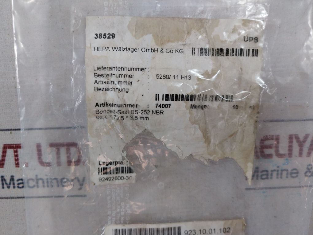 Lot Of 10X Hepa Walzlager 5280/11 H13 Bonded Seal Bs-252 Nbr