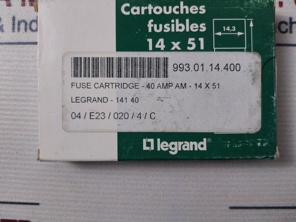 Lot Of 10X Legrand 141 40 Cartridge Fuse