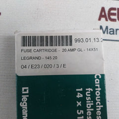 Lot Of 10X Legrand 145 20 Fuse Cartridge I1 100Ka 20Amp