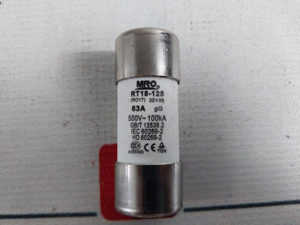 Lot Of 10X Mro Rt18-125 Fuse 500V~ 100Ka