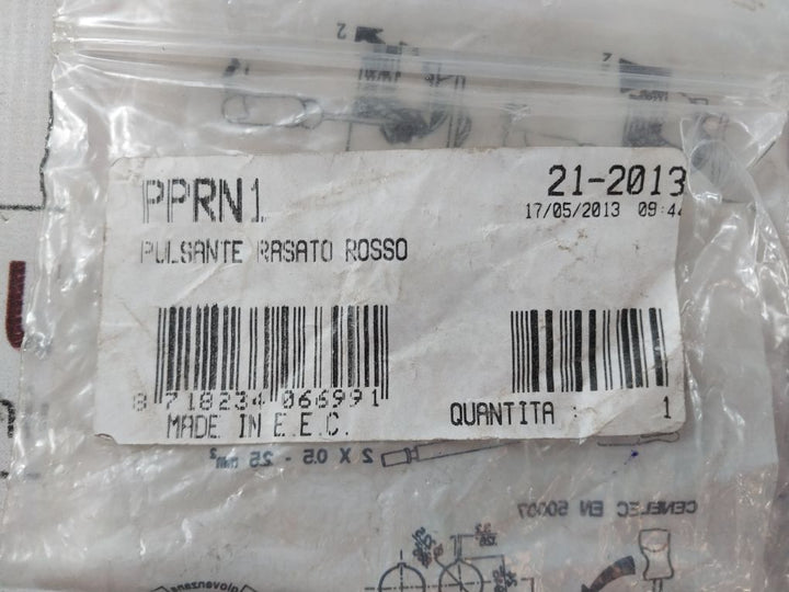 Lot Of 10X Pprn1 Red Push Button
