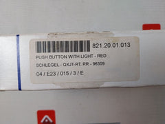 Schlegel Qxjt-rt Push Button Head With Light-red 96309