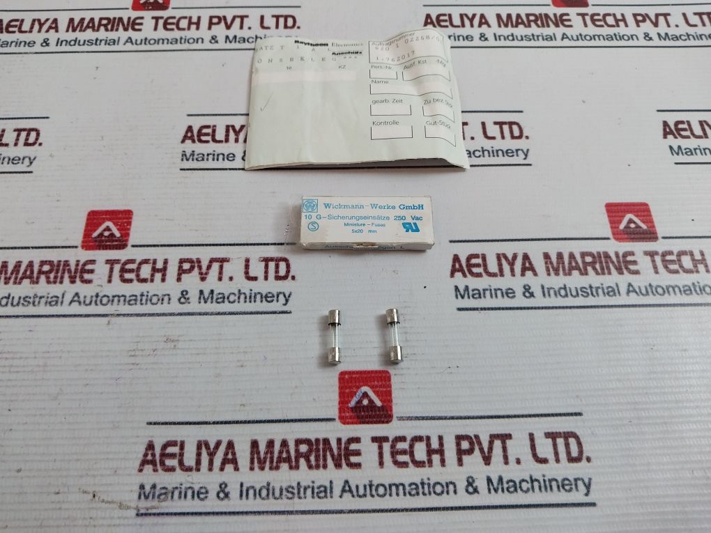 Lot Of 10X Wickmann-werke T1L250 Miniature-fuses 250V Ac 5X20 Mm