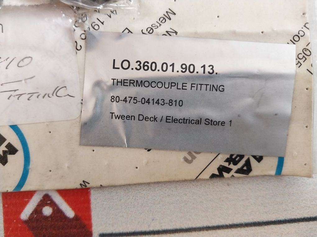 Lot Of 18X Man B&W 80-475-04143-810 Thermocouple Fitting