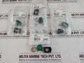 Lot Of 19X Pprn2 Green Flush Button