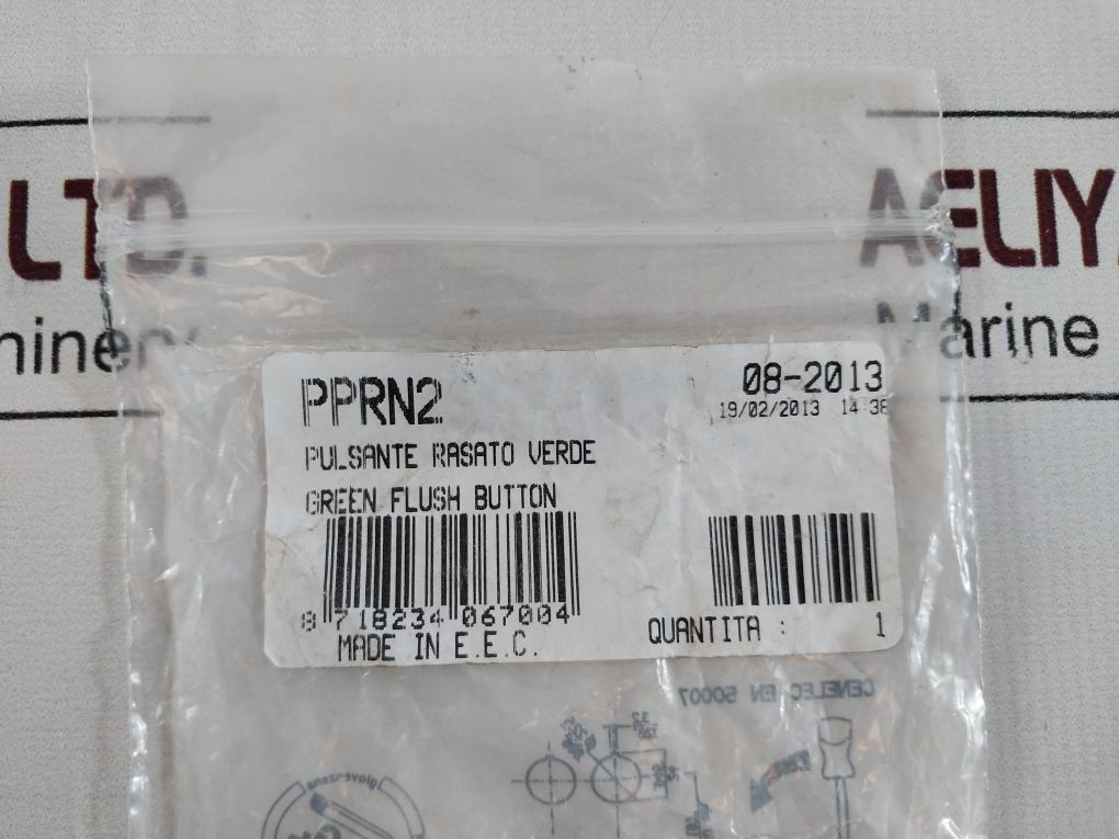 Lot Of 19X Pprn2 Green Flush Button