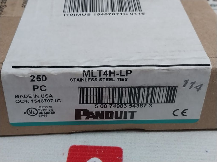 Lot Of 250X Panduit Mlt4H-lp Stainless Cable Tie