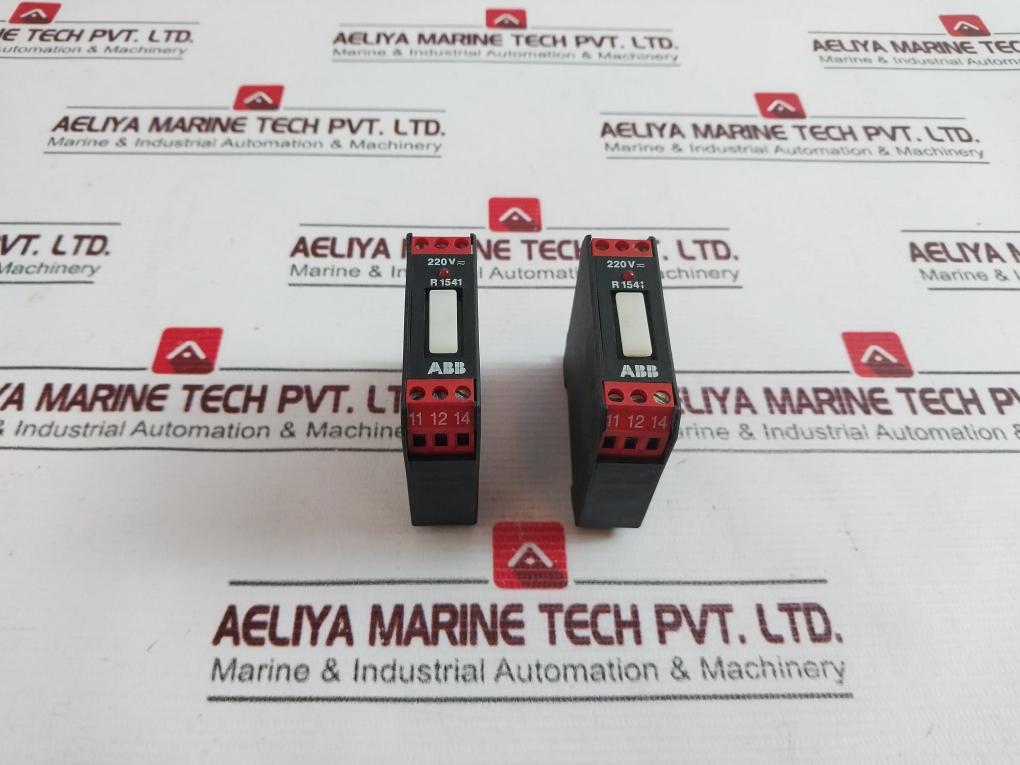 Lot Of 2X Abb R 1541 Interface Relay 220Vdc / Ac 0,5W Ghr 154 1601 R1