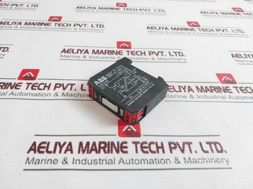 Lot Of 2X Abb R 1541 Interface Relay 220Vdc / Ac 0,5W Ghr 154 1601 R1