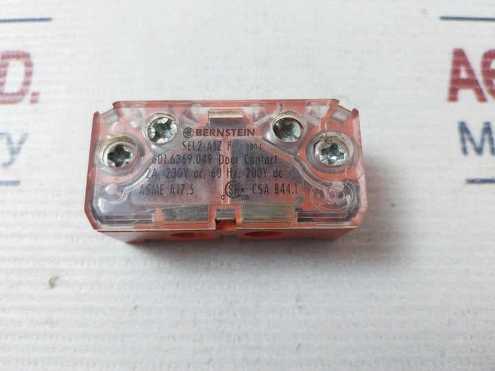 Lot Of 2X Bernstein Sel2-a1Z P Elevator Door Lock Point 601.6369.049