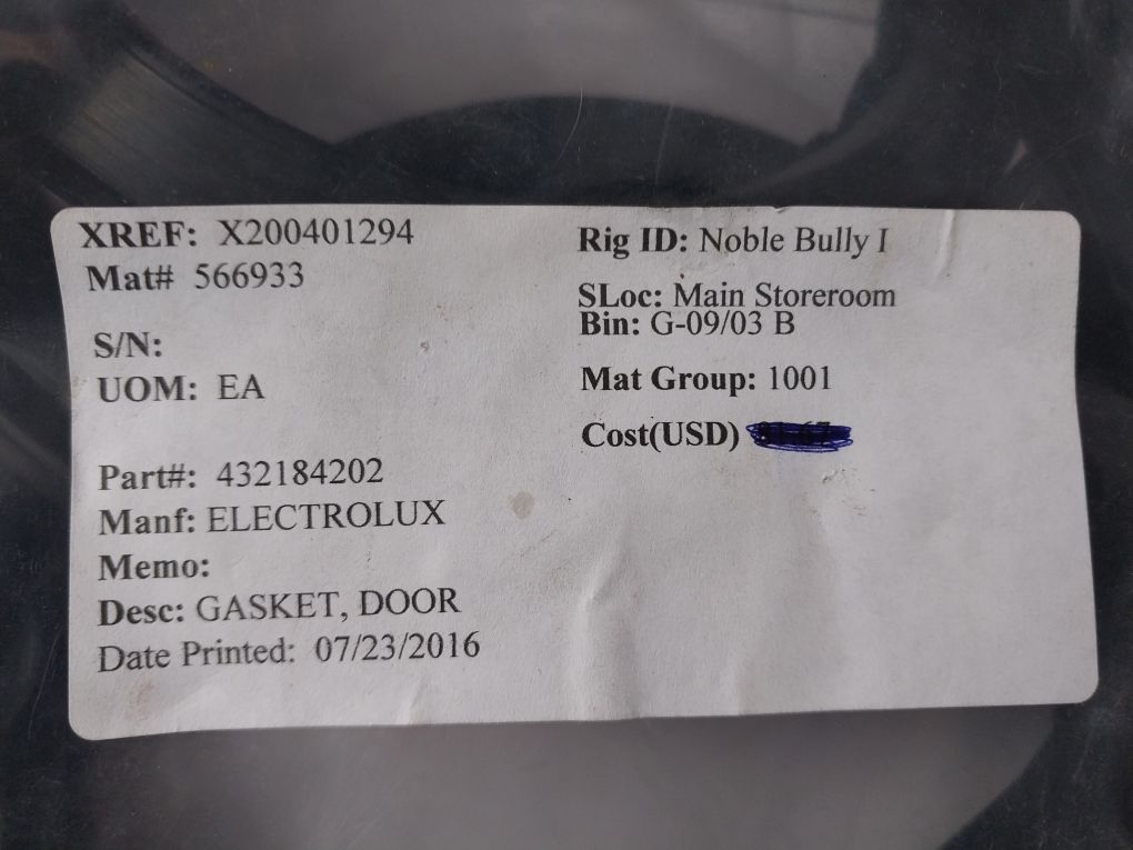 Lot Of 2X Electrolux 4321842-02 Door Gasket