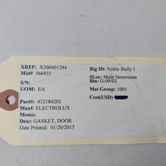 Lot Of 2X Electrolux 4321842-02 Door Gasket
