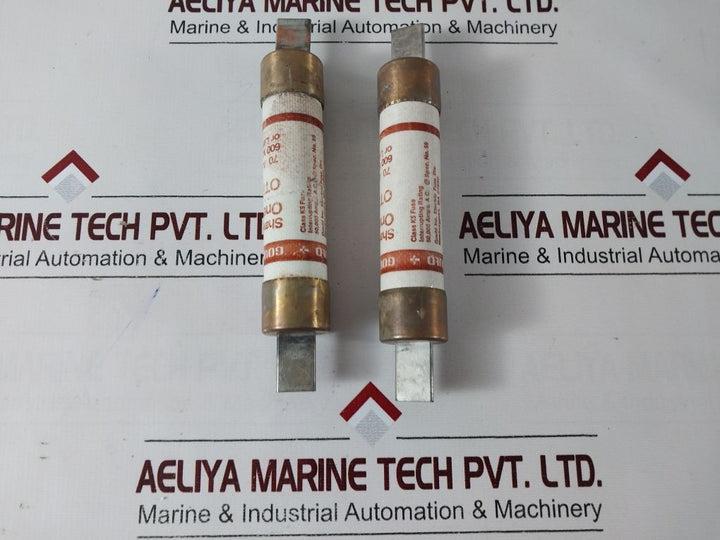 Lot Of 2X Gould Shawmut Ots70 Fuse 70Amp