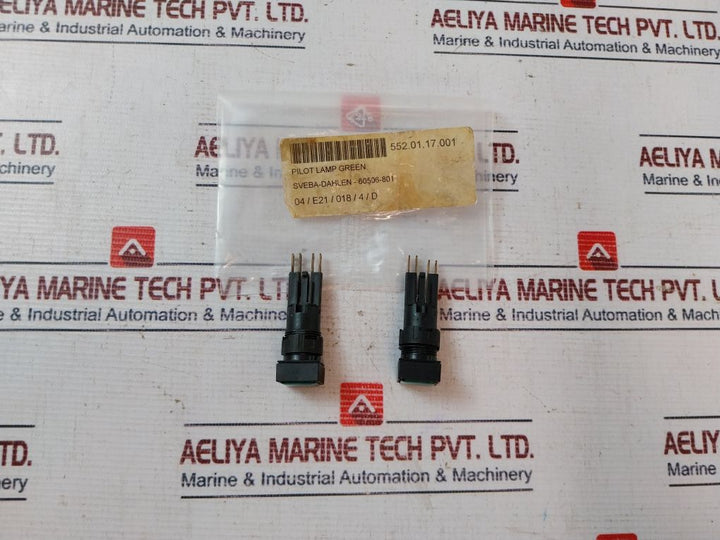 Lot Of 2X Moeller Vde 0660 Pilot Lamp Green 250V