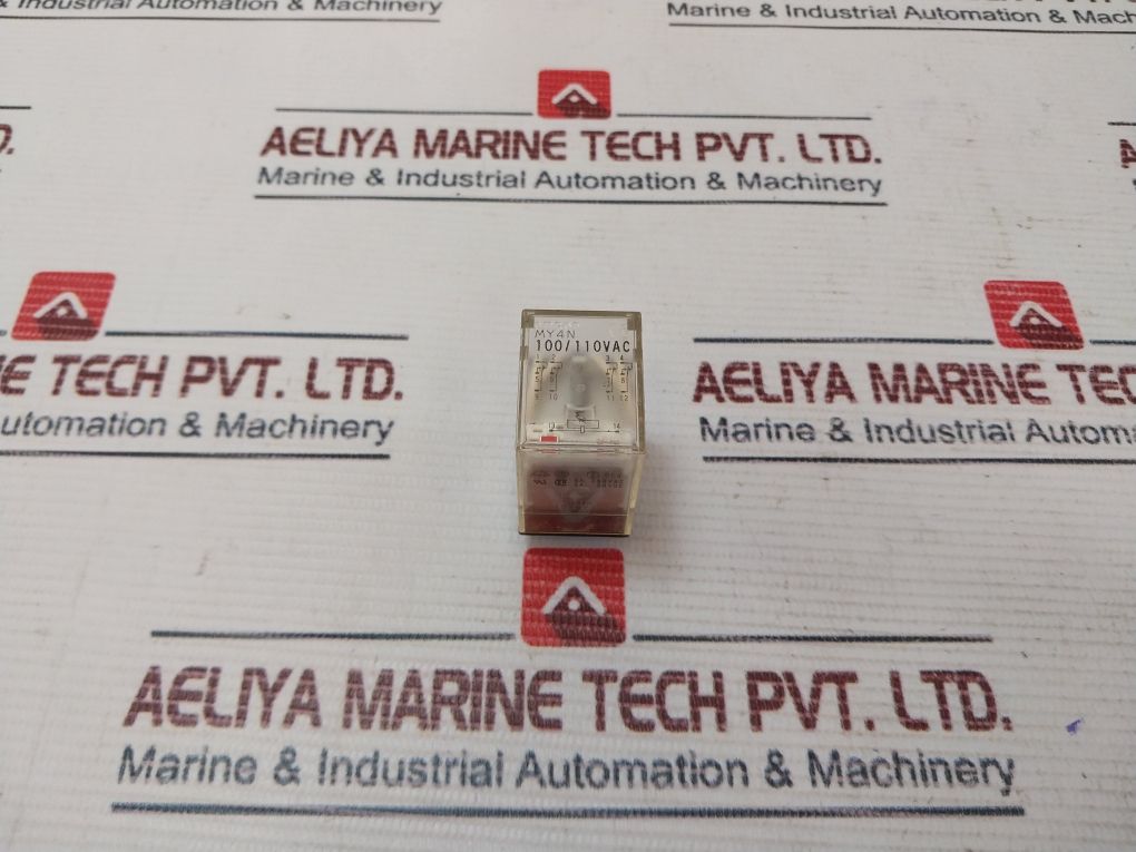 Lot Of 2X Omron My4N Power Relay 100/110Vac 5A 250Vac