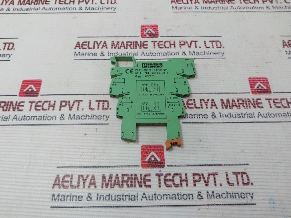 Lot Of 2X Phoenix Contact Plc-bsc-24Dc/21 Relay Base 2966016