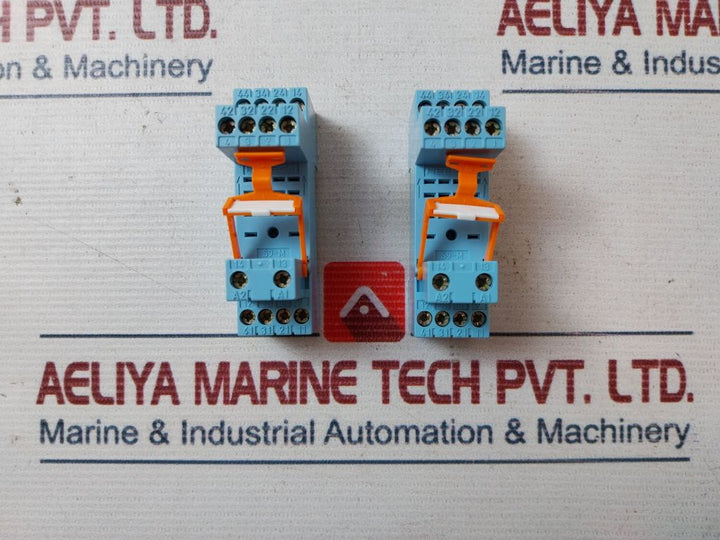 Lot of 2x Releco S9-m Relay Socket