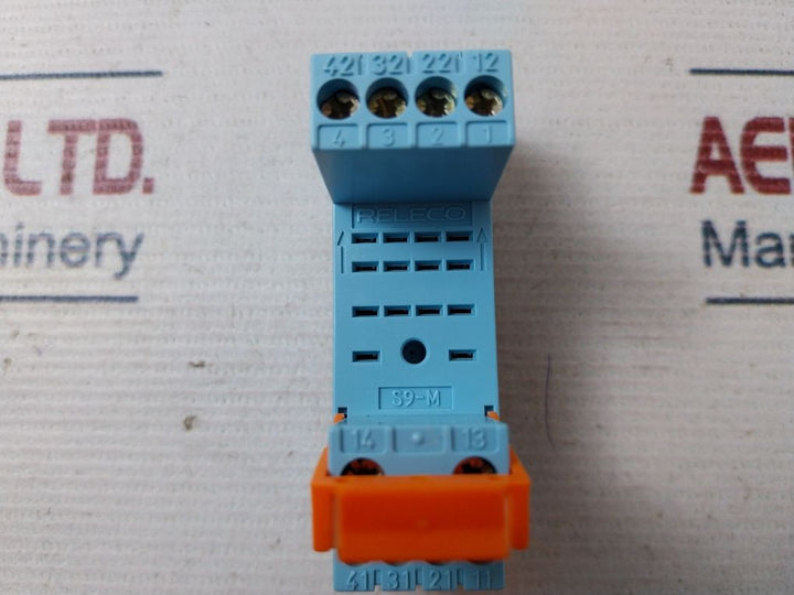 Lot of 2x Releco S9-m Relay Socket
