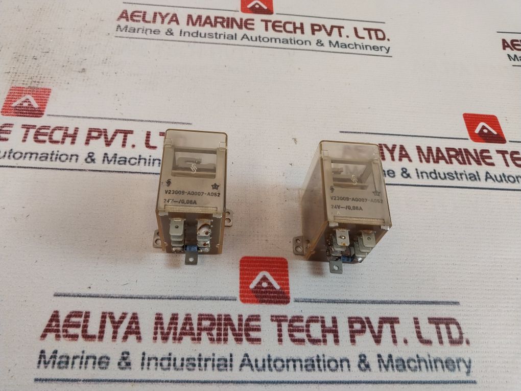 Lot Of 2X Siemens V23009-a0007-a052 Relay 24V 0,08A
