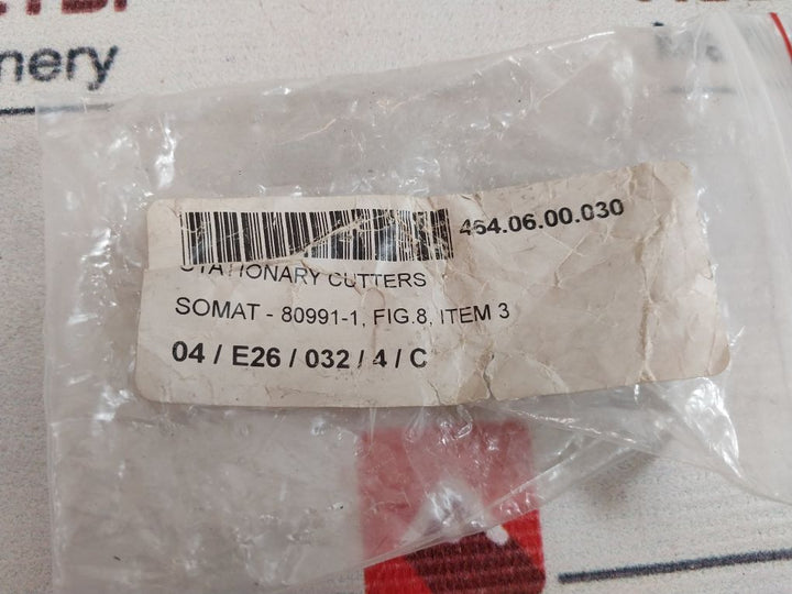 Lot Of 2X Somat 80991-1 Stationary Cutters