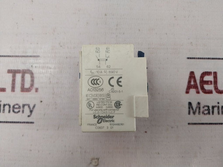 Lot Of 2X Telemecanique/Schneider Electric La1 Dn11 Auxiliary Contact Block 10A