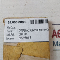 Lot Of 3X Allen West-eac Olrhyc Overload Relay Heater Pack