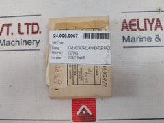 Lot Of 3X Allen West-eac Olrhzl Overload Relay Heater Pack