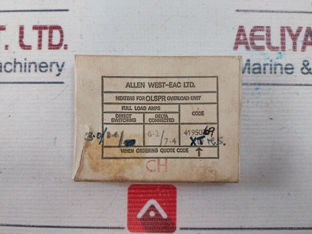 Allen West Olrhye Overload Relay Heater Pack