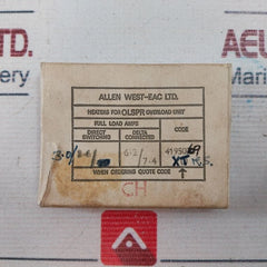 Allen West Olrhye Overload Relay Heater Pack