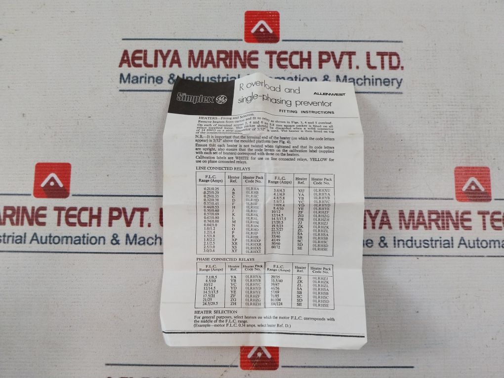 Lot Of 3X Allen West Olrhzf Overload Relay Heater Pack