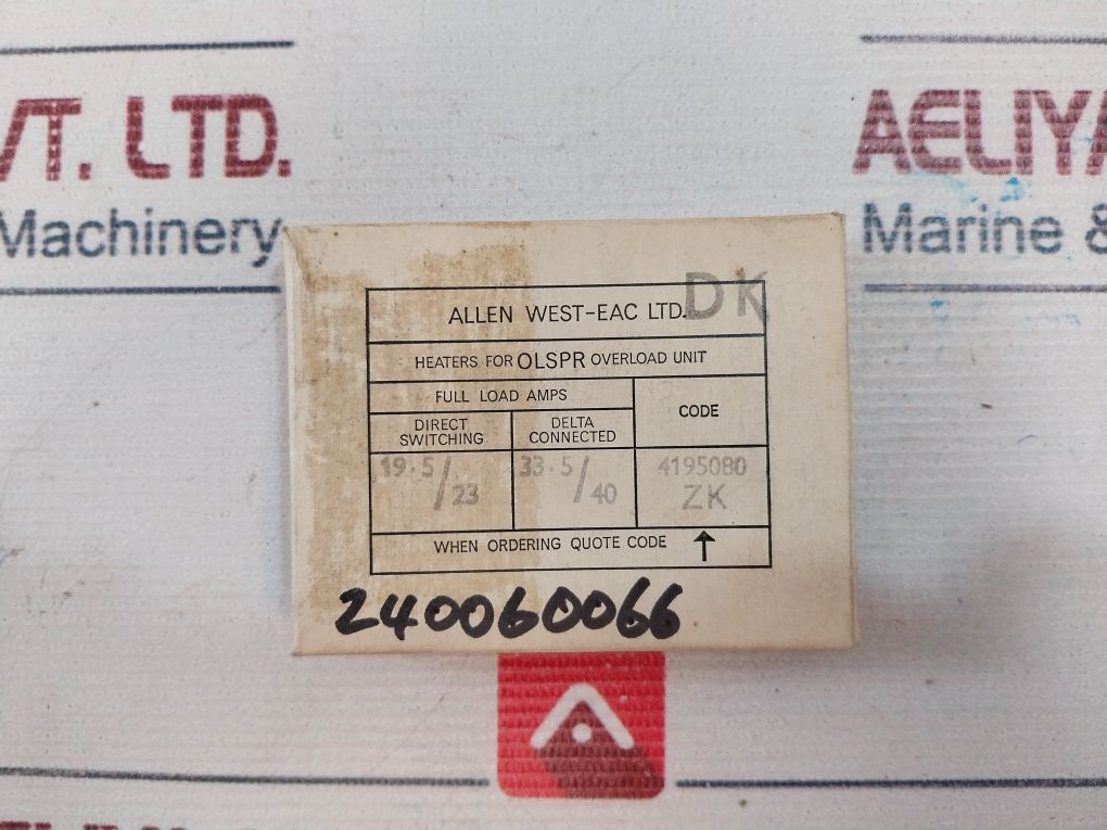 Lot Of 3X Allen West Olrhzk Overload Relay Heater Pack