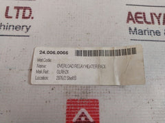 Lot Of 3X Allenwest Olrhzk Overload Relay Heater Pack Zk