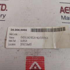 Lot Of 3X Allenwest Olrhzk Overload Relay Heater Pack Zk