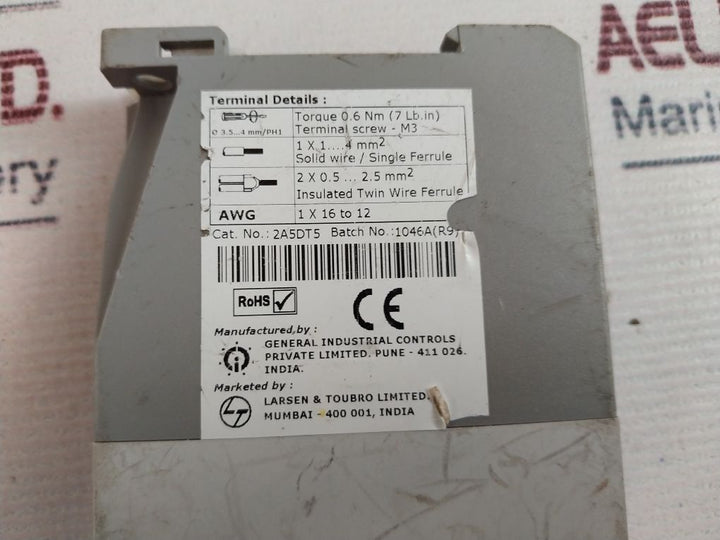 Gic 2A5Dt5 Multifunction Timer 24-240Vac/Dc 50/60Hz