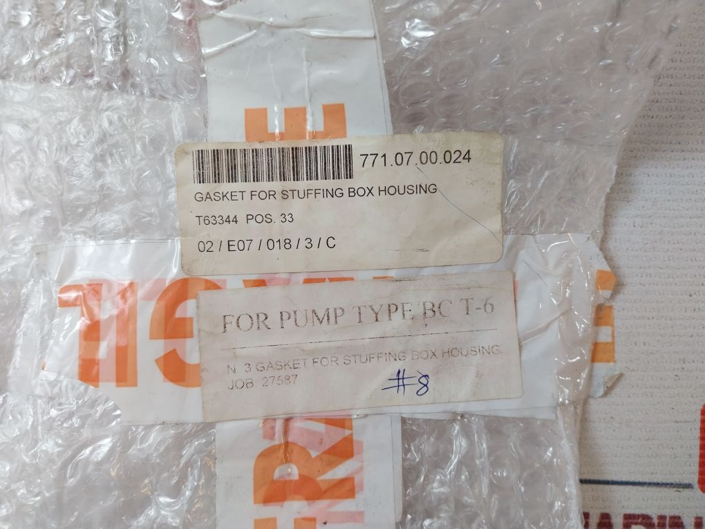 Lot Of 3X Klingersil C-4324 Gasket For Stuffing Box Housing