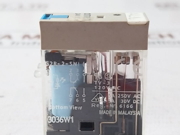 Lot Of 3X Omron G2R-2-sni (S) Power Relay 5A 250V Ac 3036W1