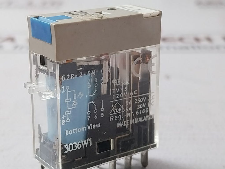 Lot Of 3X Omron G2R-2-sni (S) Power Relay 5A 250V Ac 3036W1