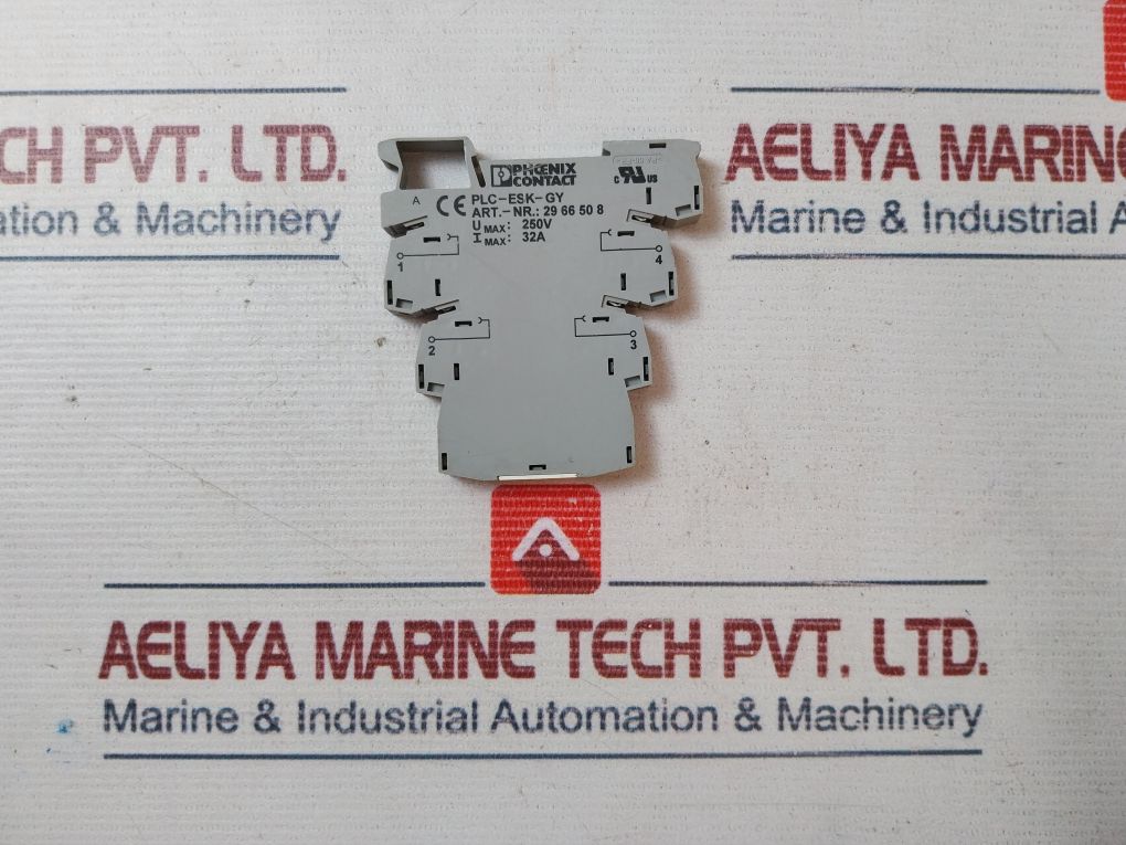 Lot Of 4X Phoenix Contact Plc-esk-gy Terminal Block
