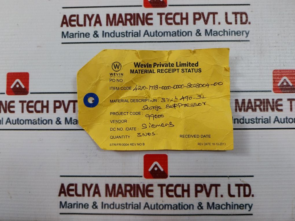 Lot Of 3X Siemens 3Tx4490-3L Surge Suppressor Ac400-600V