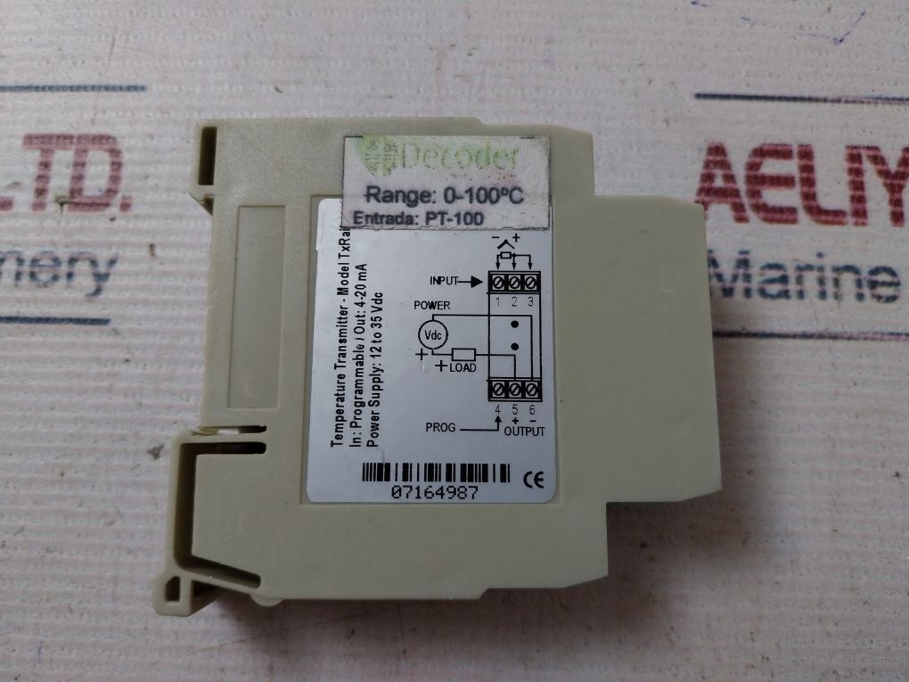 Lot Of 3X Txrail Temperature Transmitter 12-35 Vdc