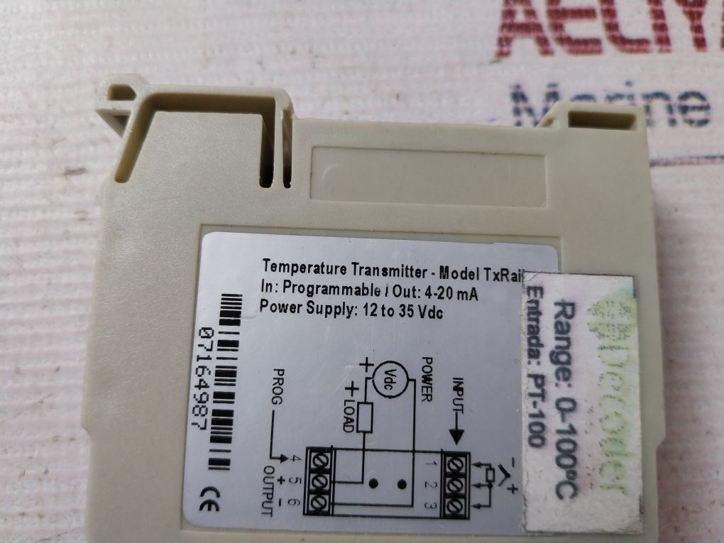 Lot Of 3X Txrail Temperature Transmitter 12-35 Vdc