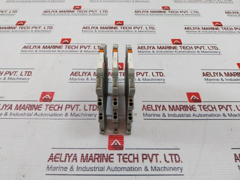 Lot Of 3X Wago 857-304 Relay With Base 250V Ac/6A