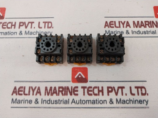 Lot Of 3X Xinling Pf113A Relay Socket