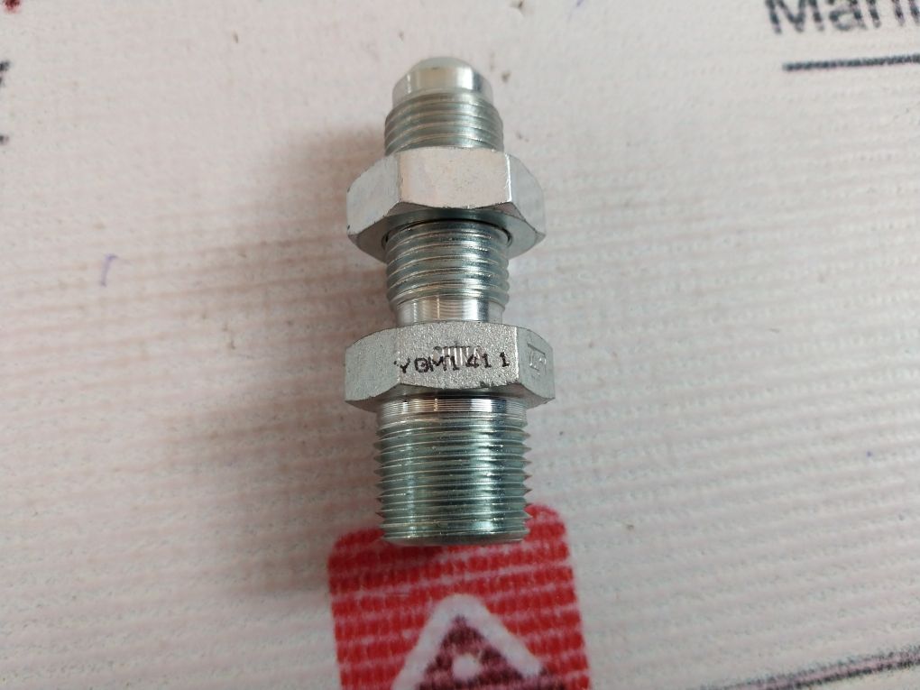 Lot Of 4X Brennan Ygm1411 Adapter Bulkhead Ext Pipe X 37 Deg Jic