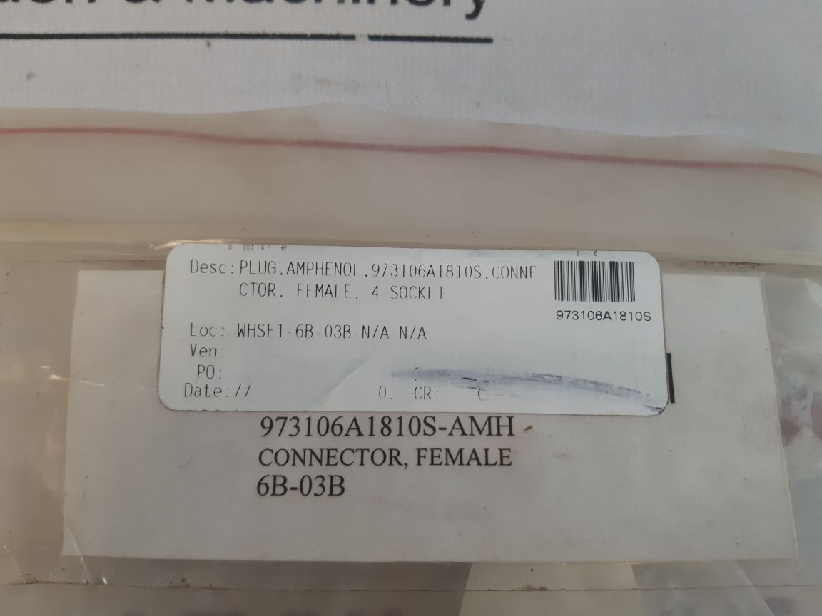 Lot Of 4X Ddk 18-10Sf Female Connector 18-10Sr