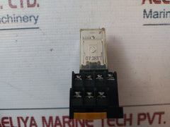 Lot Of 4X Omron My4 Relay With Socket Base 24Vdc