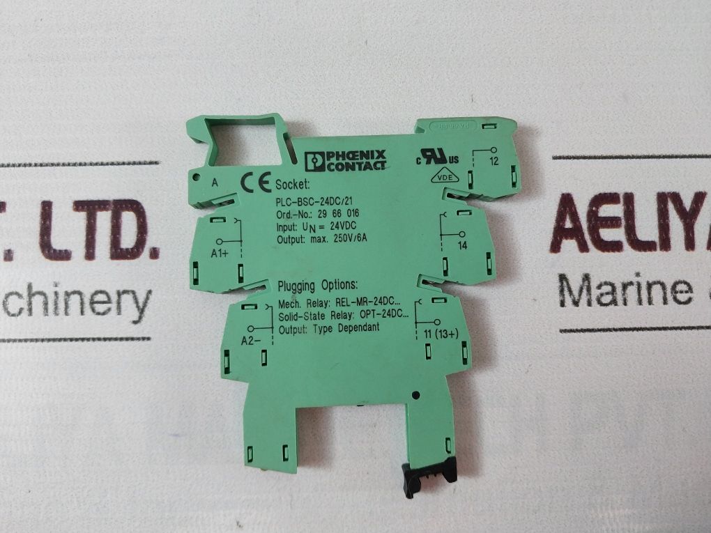 Lot Of 6X Phoenix Contact Plc-bsc-24Dc/21 Relay Module